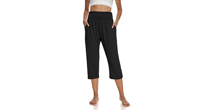 UEU Loose Comfy Pajama Capris——Wear on Many Occasions